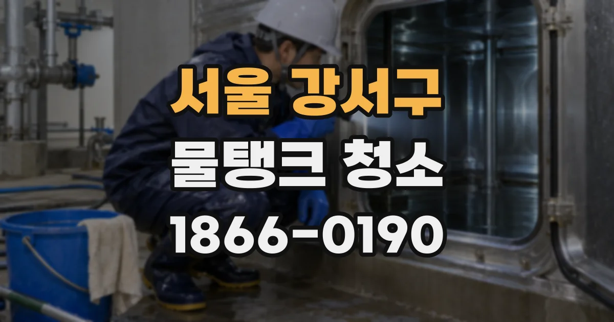 서울 강서구 물탱크 청소