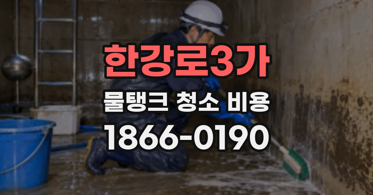한강로3가 물탱크 청소 비용