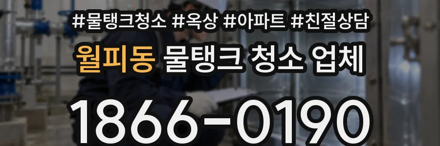 월피동 물탱크 청소 업체