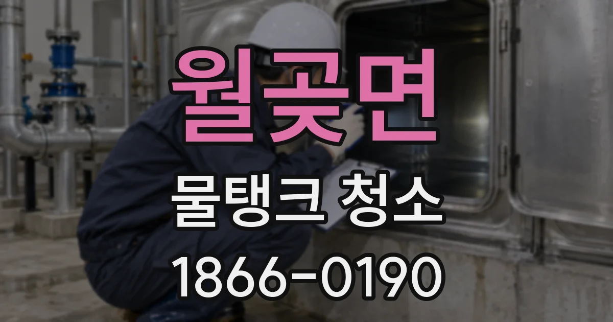 월곶면 물탱크 청소