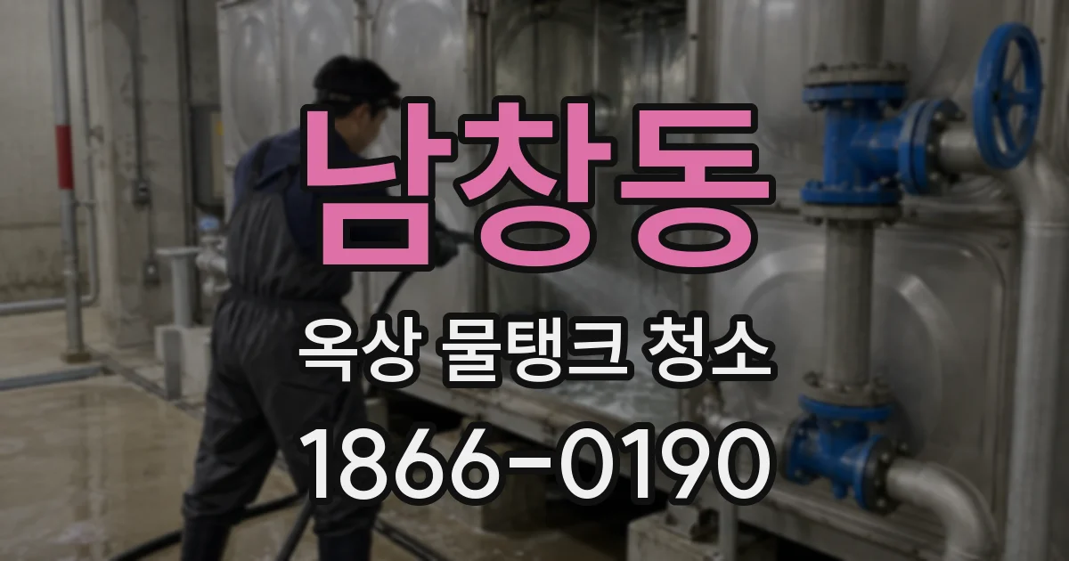 남창동 옥상 물탱크 청소