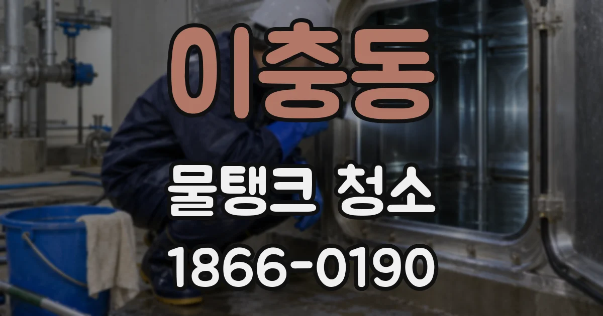이충동 물탱크 청소