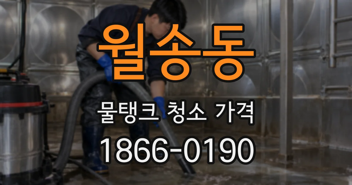 월송동 물탱크 청소 가격
