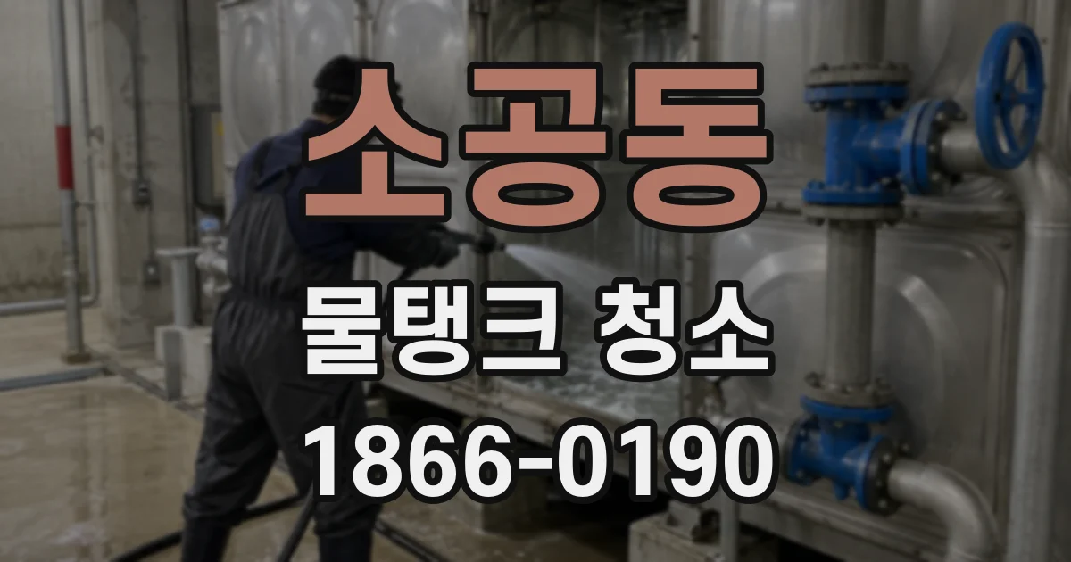 소공동 물탱크 청소