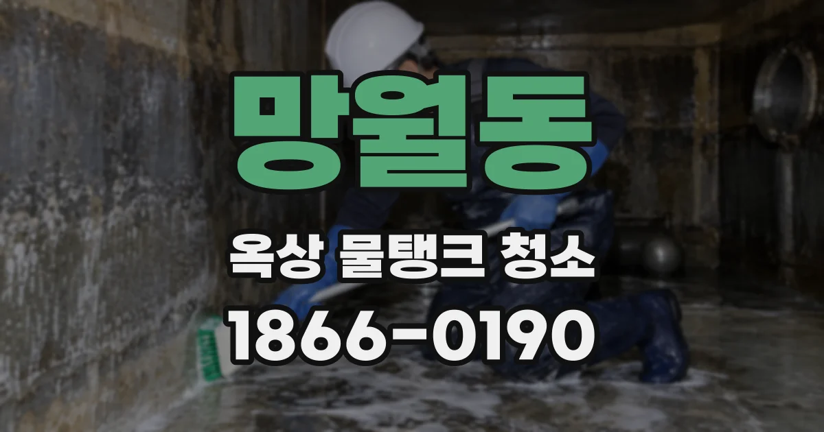 망월동 옥상 물탱크 청소