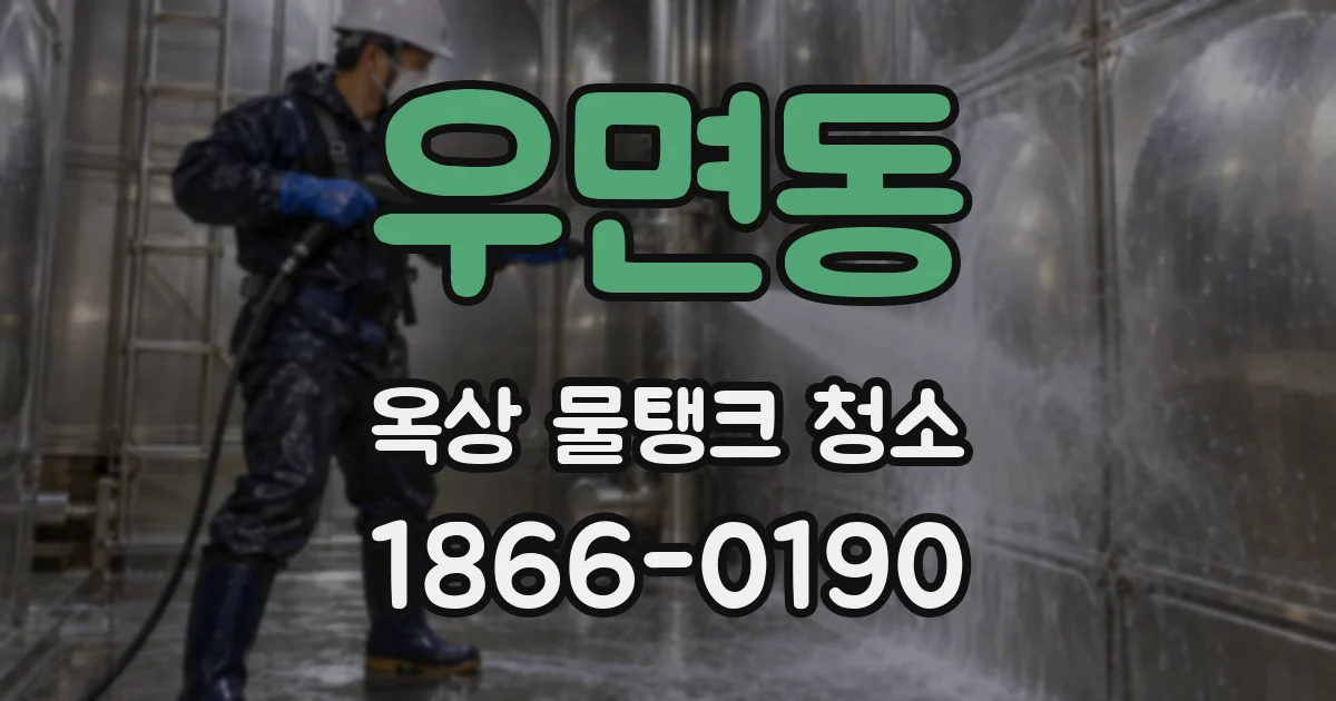 우면동 옥상 물탱크 청소