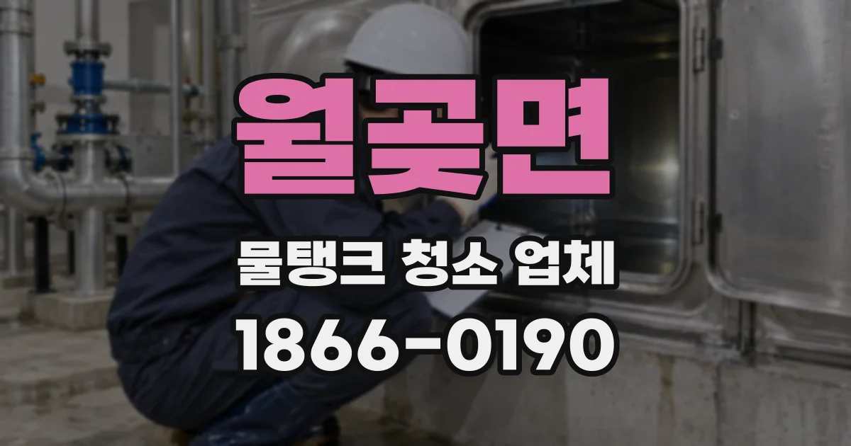 월곶면 물탱크 청소 업체
