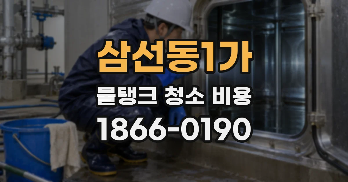 삼선동1가 물탱크 청소 비용