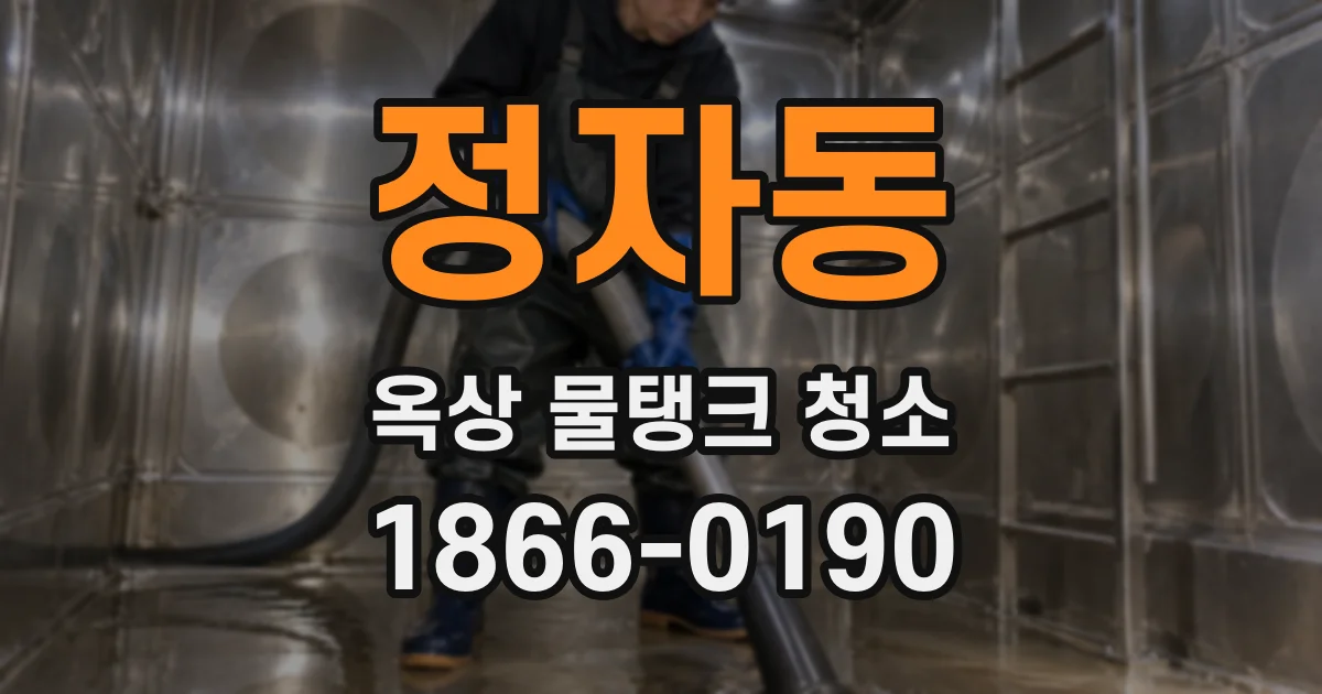 정자동 옥상 물탱크 청소