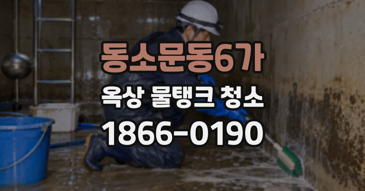동소문동6가 옥상 물탱크 청소