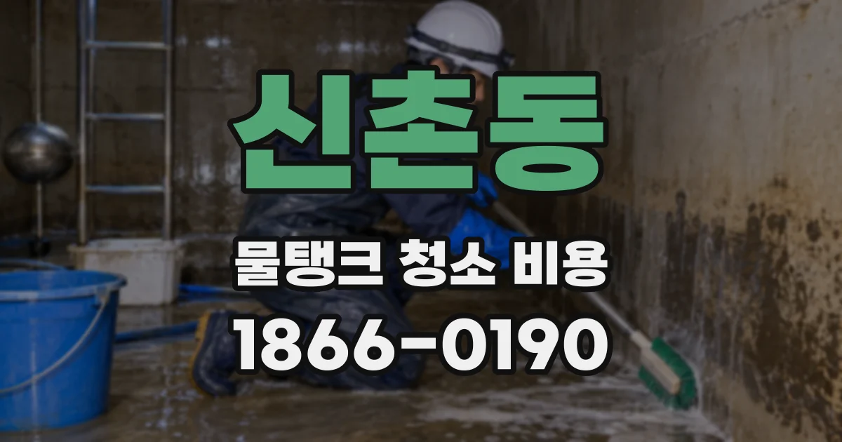 신촌동 물탱크 청소 비용