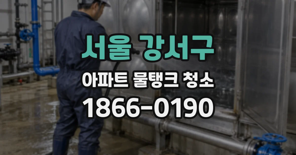 서울 강서구 아파트 물탱크 청소
