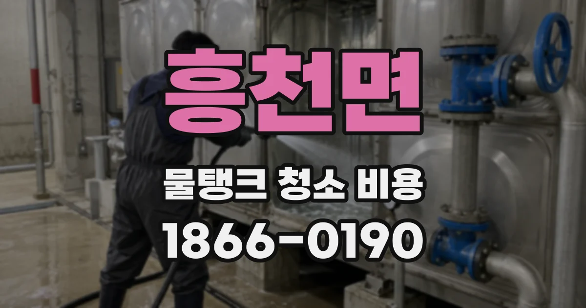 흥천면 물탱크 청소 비용