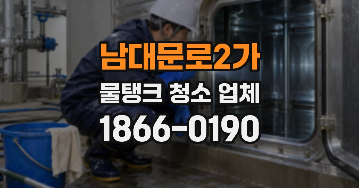 남대문로2가 물탱크 청소 업체
