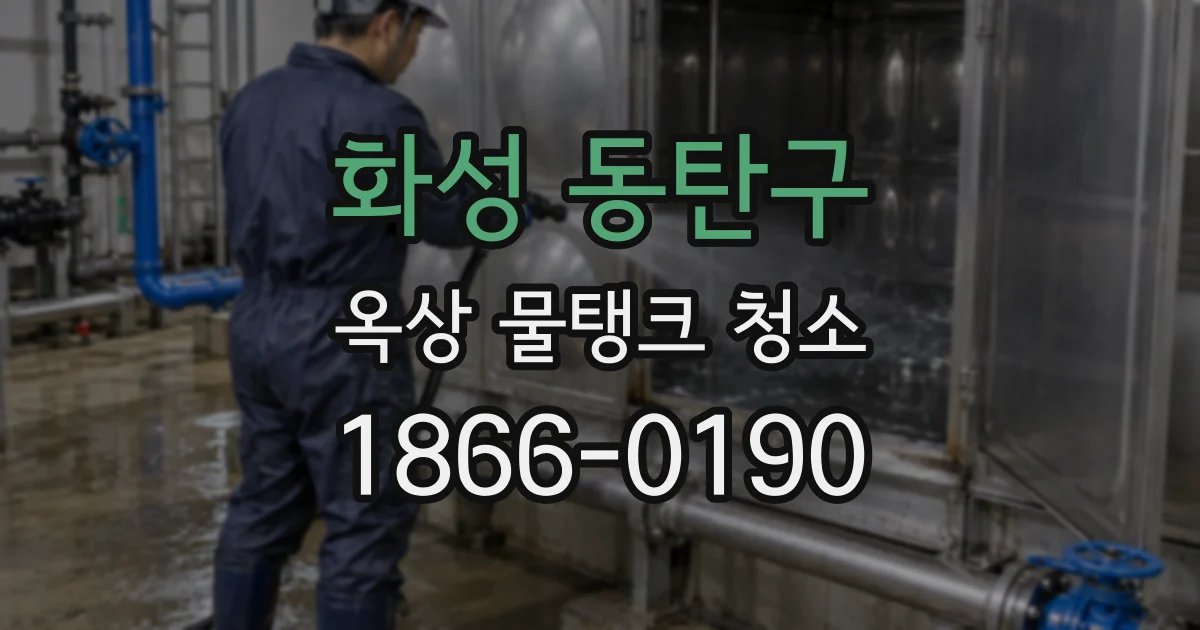 화성 동탄구 옥상 물탱크 청소