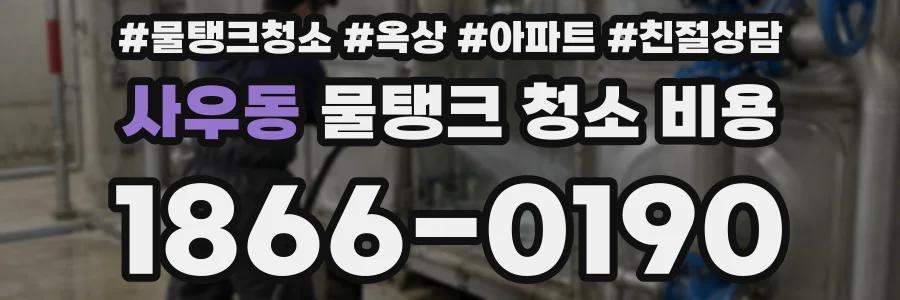 사우동 물탱크 청소 비용