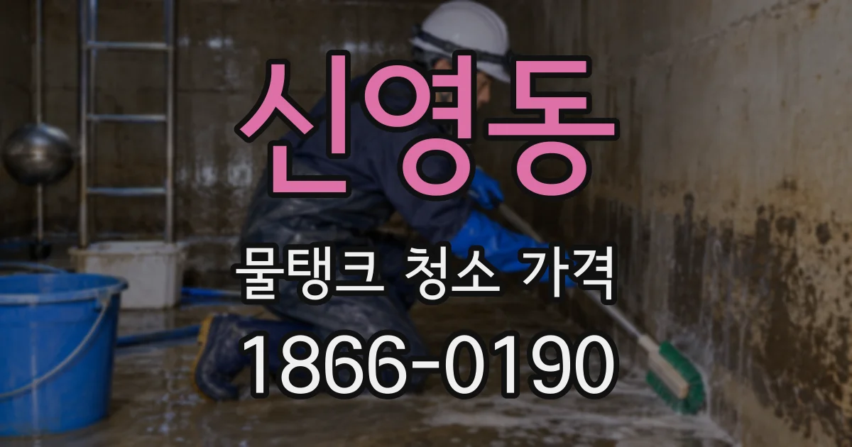 신영동 물탱크 청소 가격