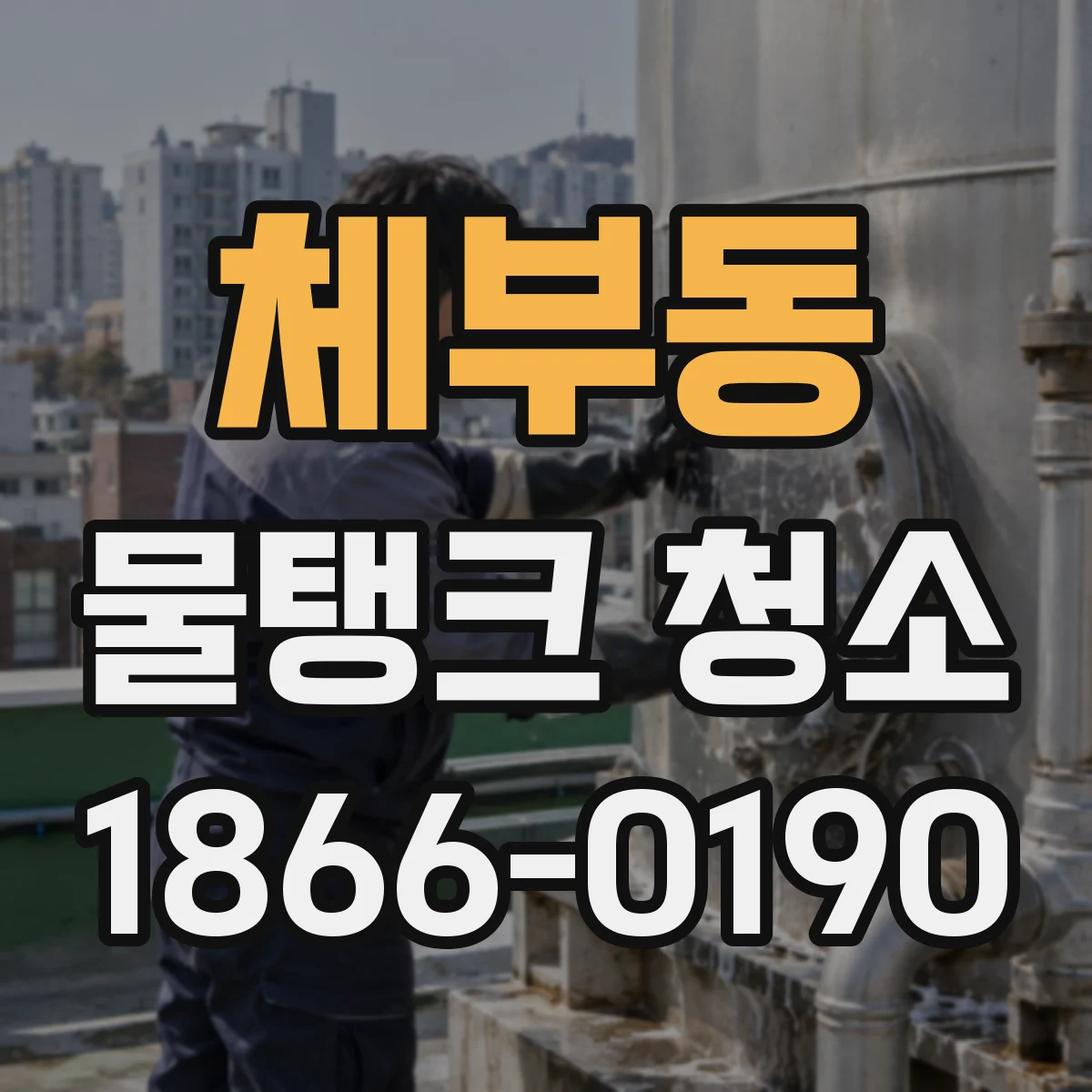 체부동 물탱크 청소