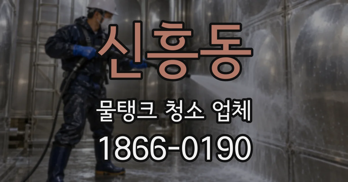 신흥동 물탱크 청소 업체