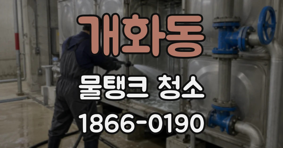 개화동 물탱크 청소