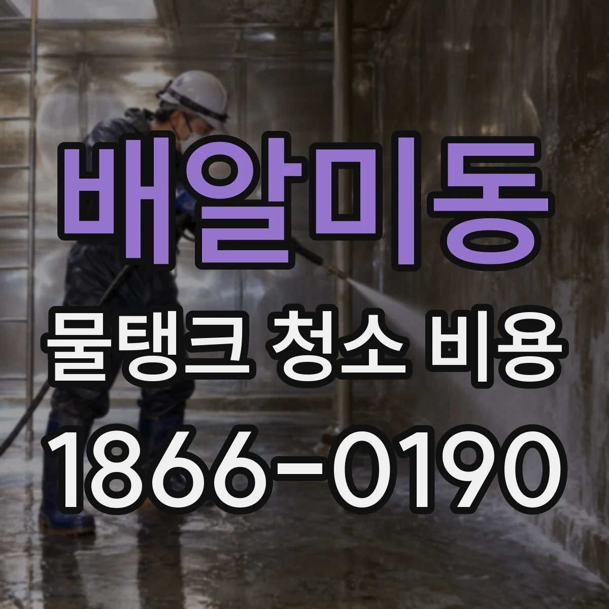 배알미동 물탱크 청소 비용