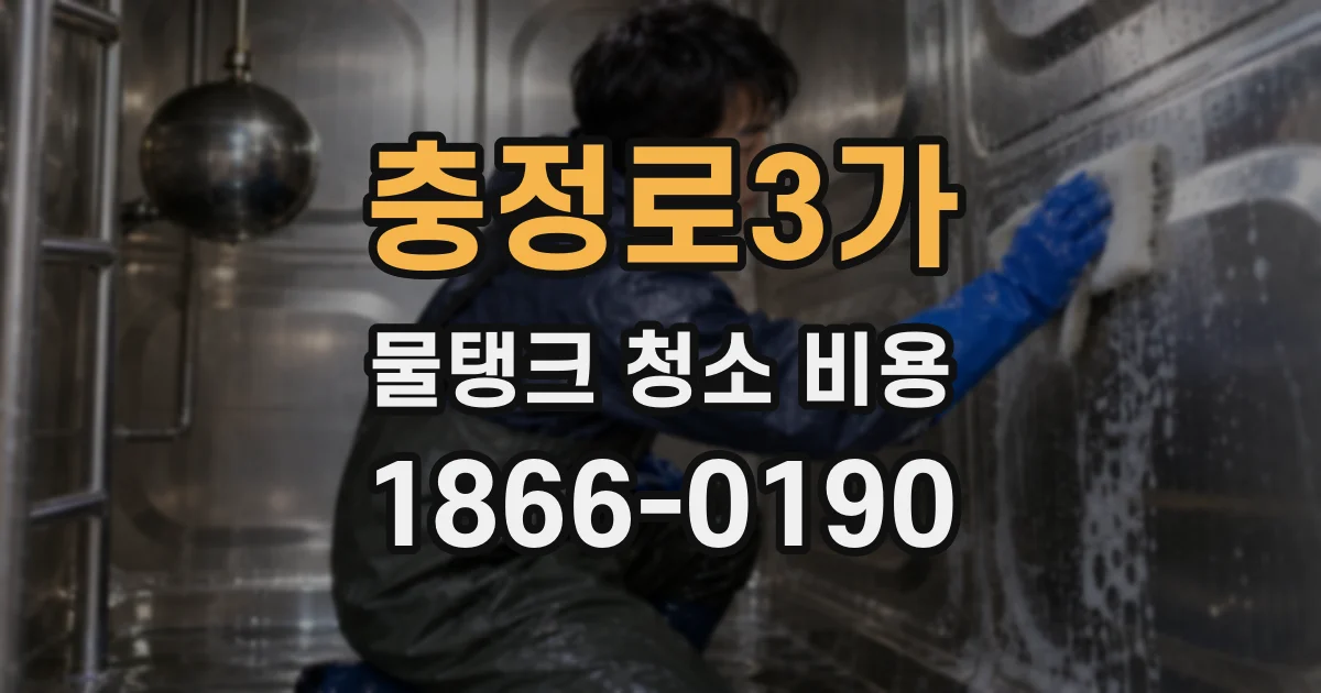 충정로3가 물탱크 청소 비용
