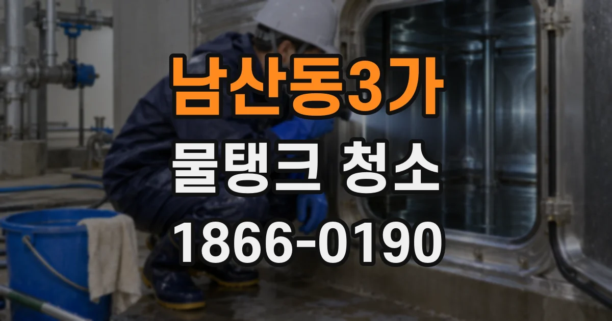 남산동3가 물탱크 청소