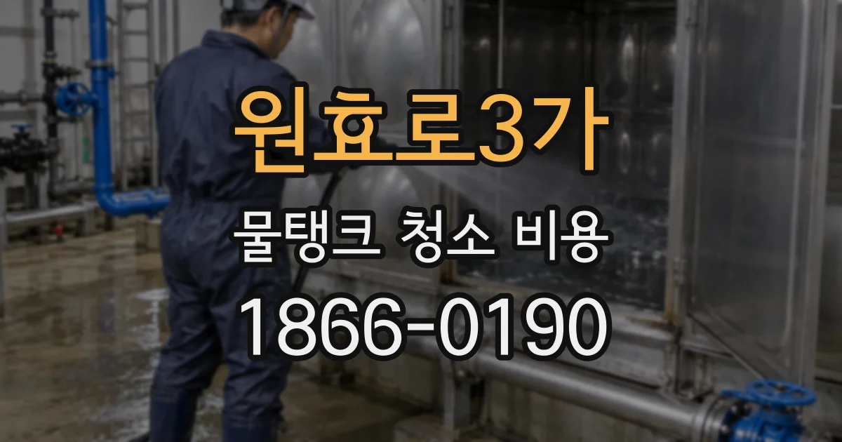 원효로3가 물탱크 청소 비용