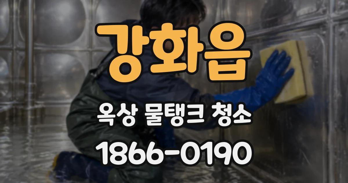 강화읍 옥상 물탱크 청소