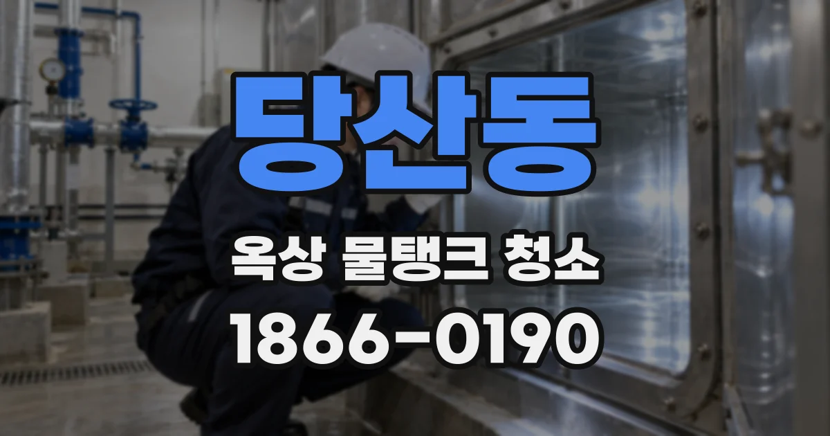 당산동 옥상 물탱크 청소