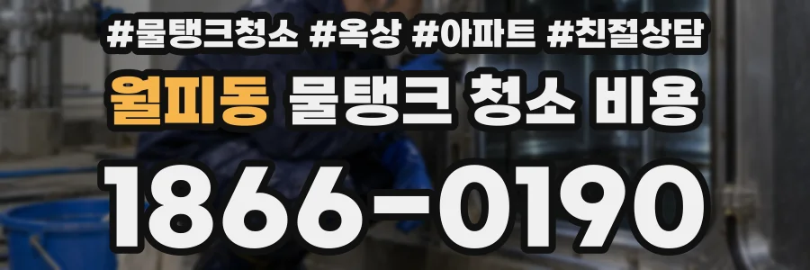 월피동 물탱크 청소 비용