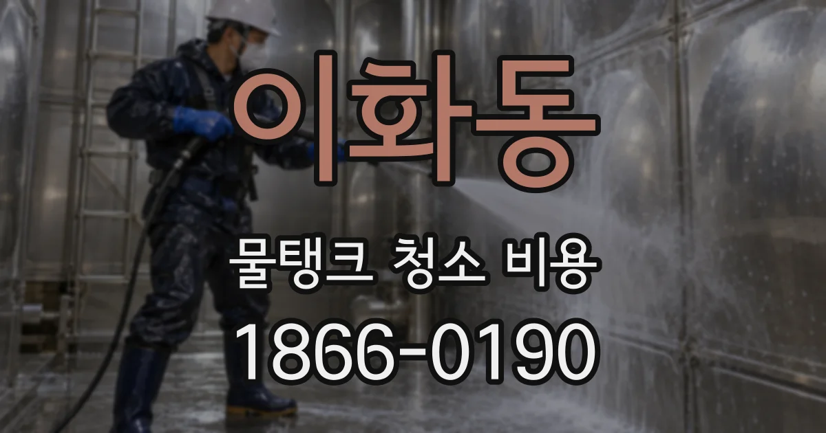 이화동 물탱크 청소 비용