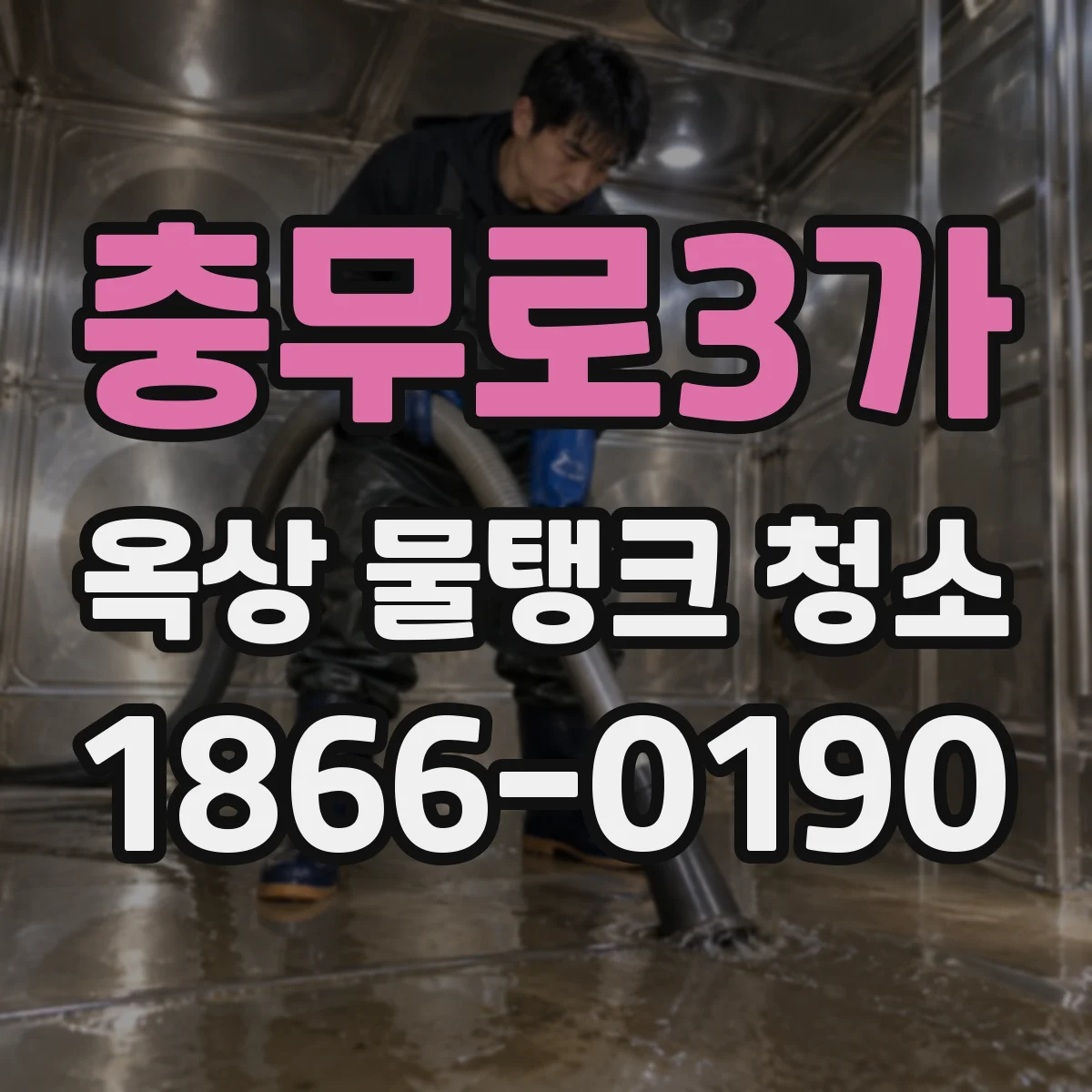 충무로3가 옥상 물탱크 청소