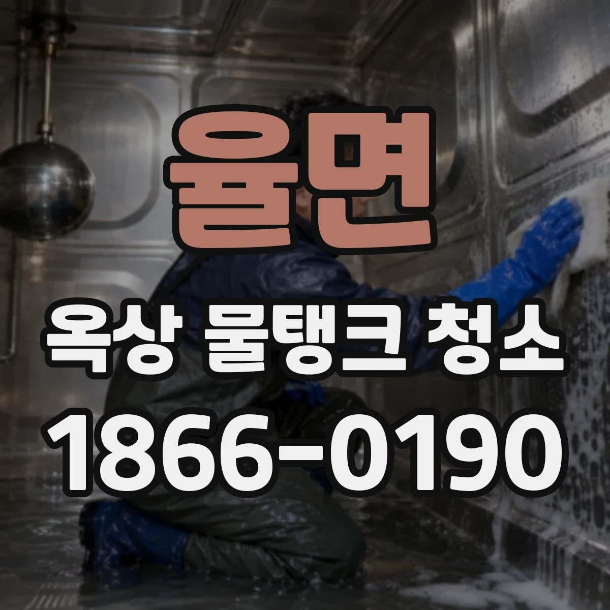 율면 옥상 물탱크 청소