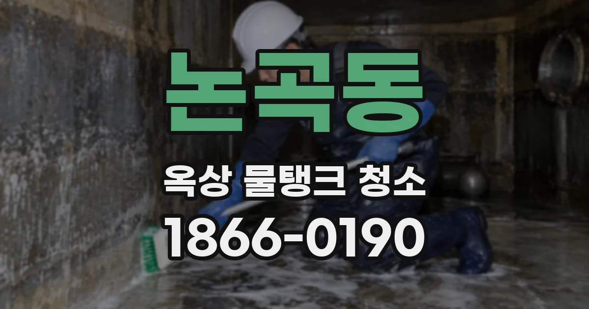 논곡동 옥상 물탱크 청소