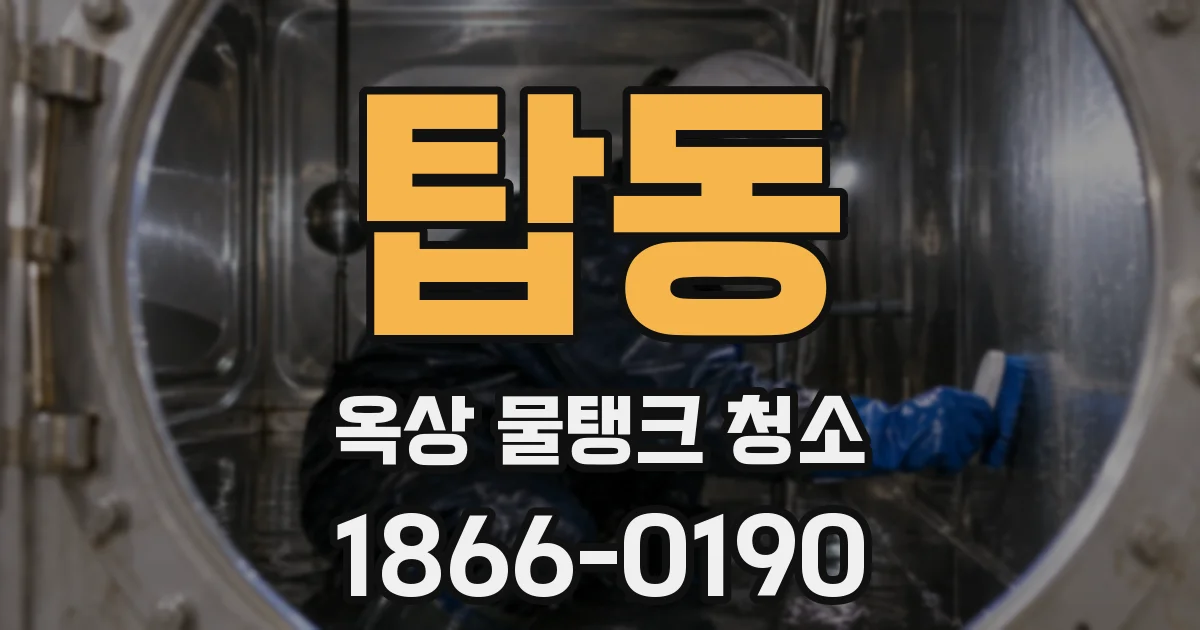 탑동 옥상 물탱크 청소