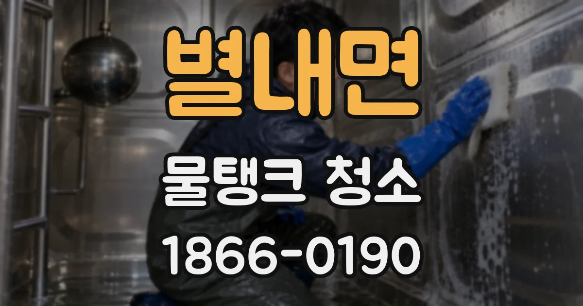 별내면 물탱크 청소