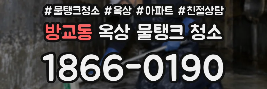 방교동 옥상 물탱크 청소