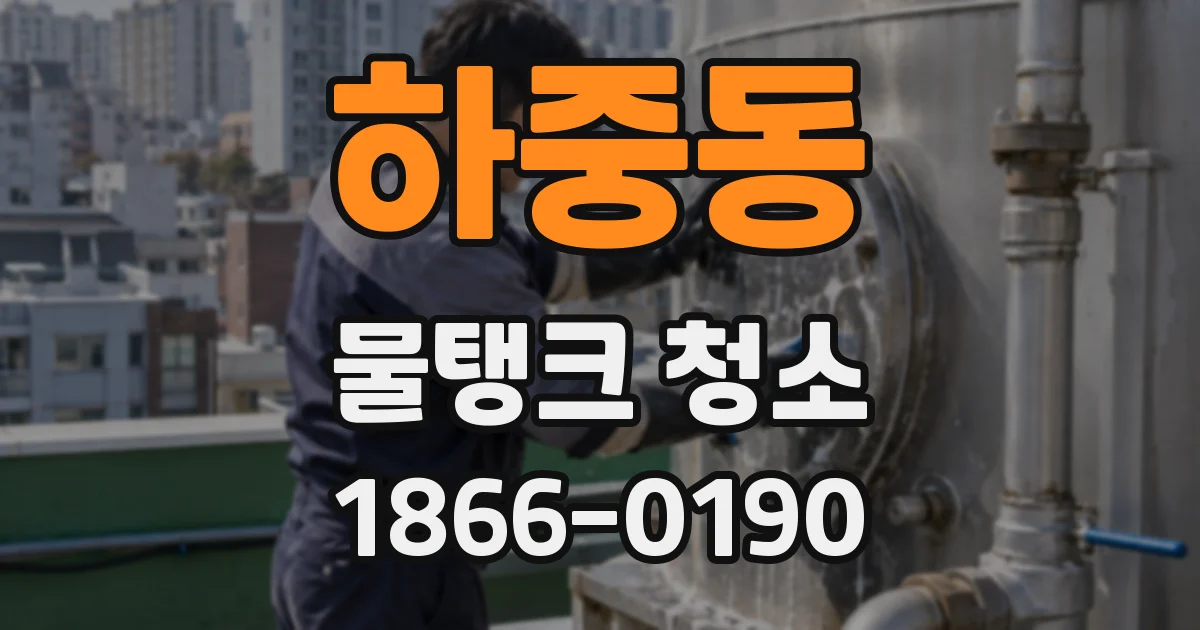 하중동 물탱크 청소