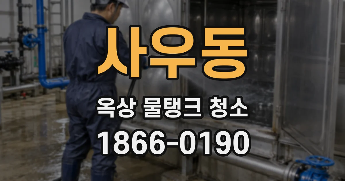 사우동 옥상 물탱크 청소