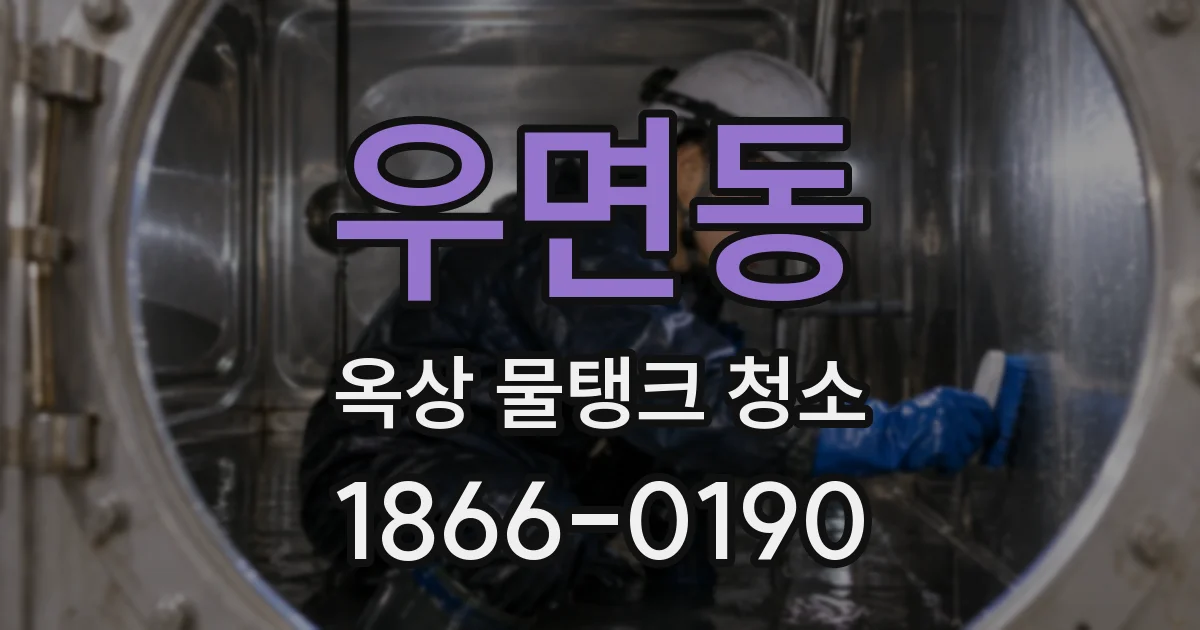 우면동 옥상 물탱크 청소