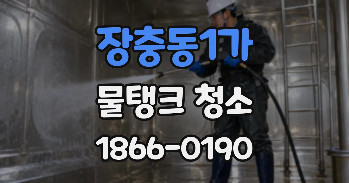 장충동1가 물탱크 청소