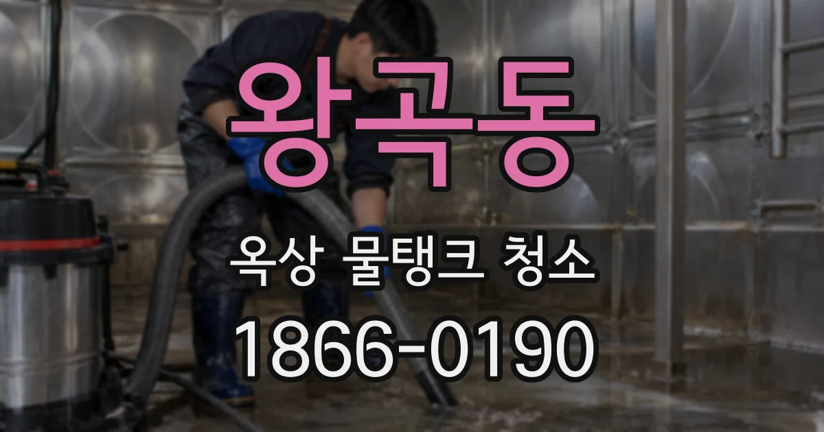 왕곡동 옥상 물탱크 청소