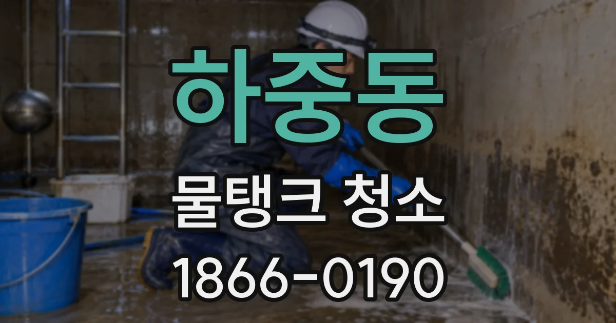 하중동 물탱크 청소