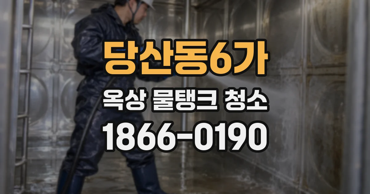 당산동6가 옥상 물탱크 청소