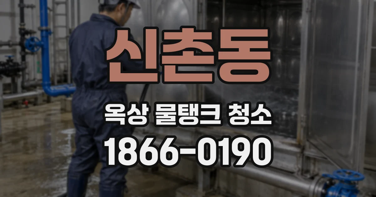 신촌동 옥상 물탱크 청소