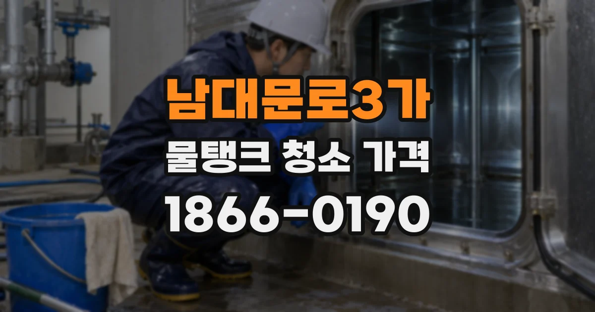 남대문로3가 물탱크 청소 가격