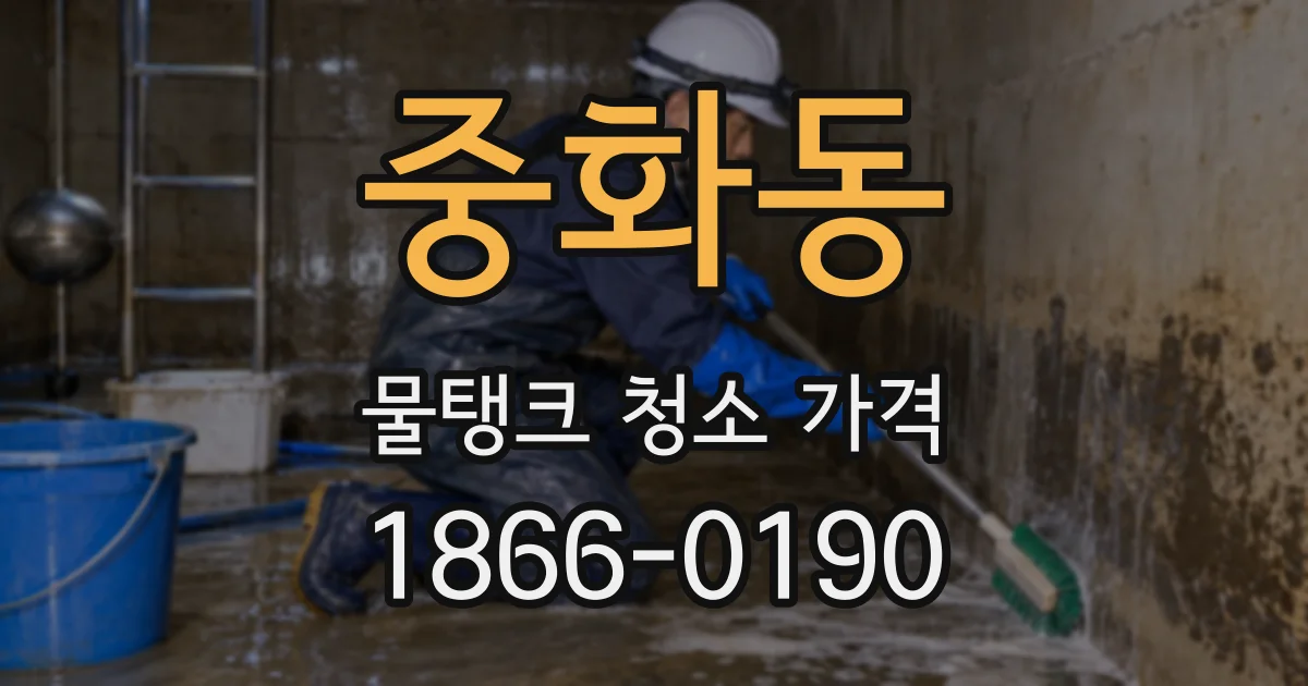 중화동 물탱크 청소 가격
