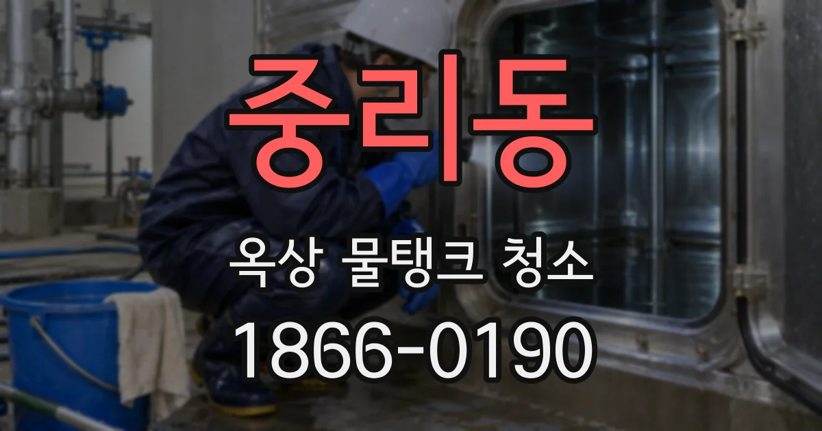 중리동 옥상 물탱크 청소