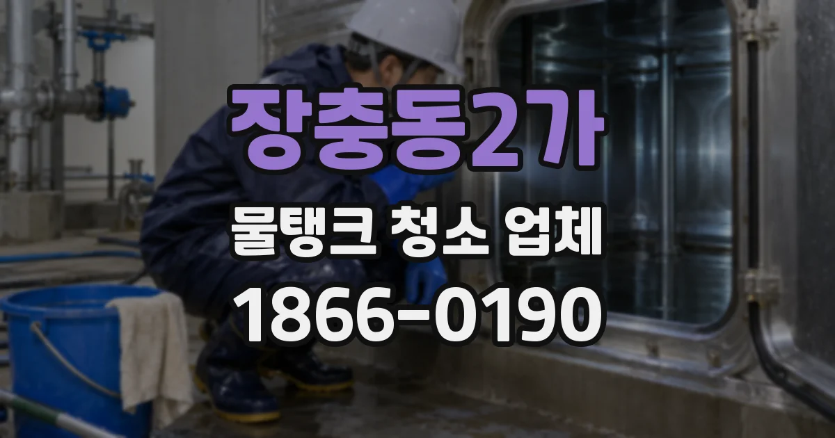 장충동2가 물탱크 청소 업체